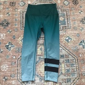 Alo high waist aqua ombré leggings tights Yoga XS